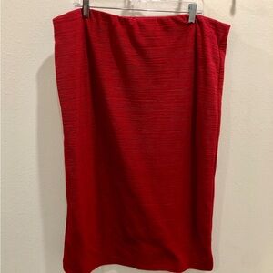 Elegant Red Women's Skirt